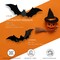 Halloween Decorations Bats Wall Decor Halloween Party Decorations Indoor Outdoor Halloween Decor Supplies, 64 Pcs Reusable PVC 3D Black Bats Stickers for Creepy Home Bathroom Decor